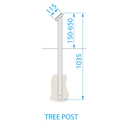 Commemorative Tree Post Dimensions