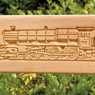 Carved train