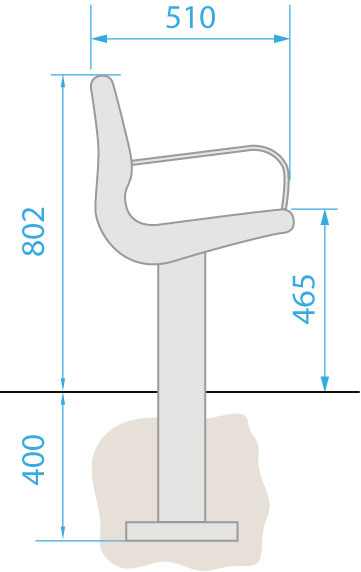 Cambourne Seat with end arms